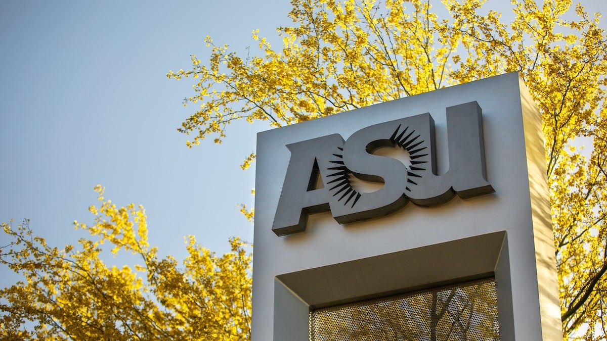 Sculpture on ASU campus